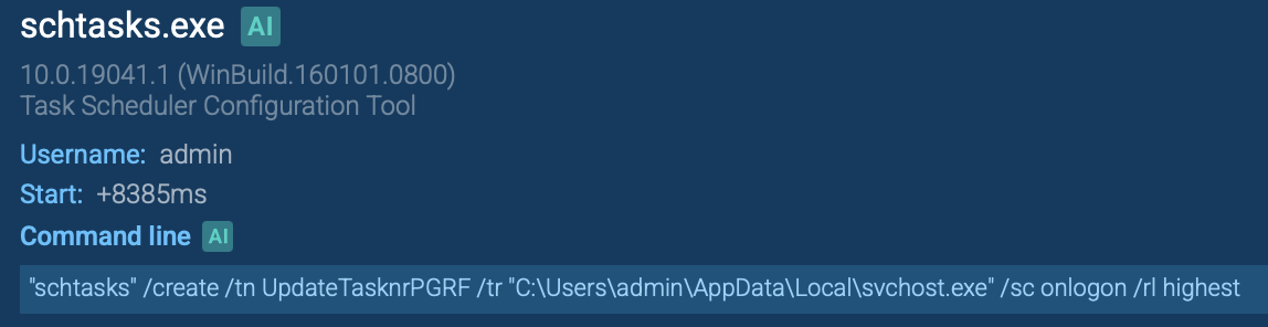 BlackMatter scheduled task creation